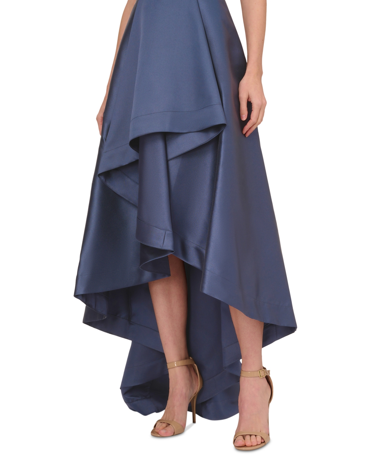 Adrianna Papell High-Low Mikado Gown