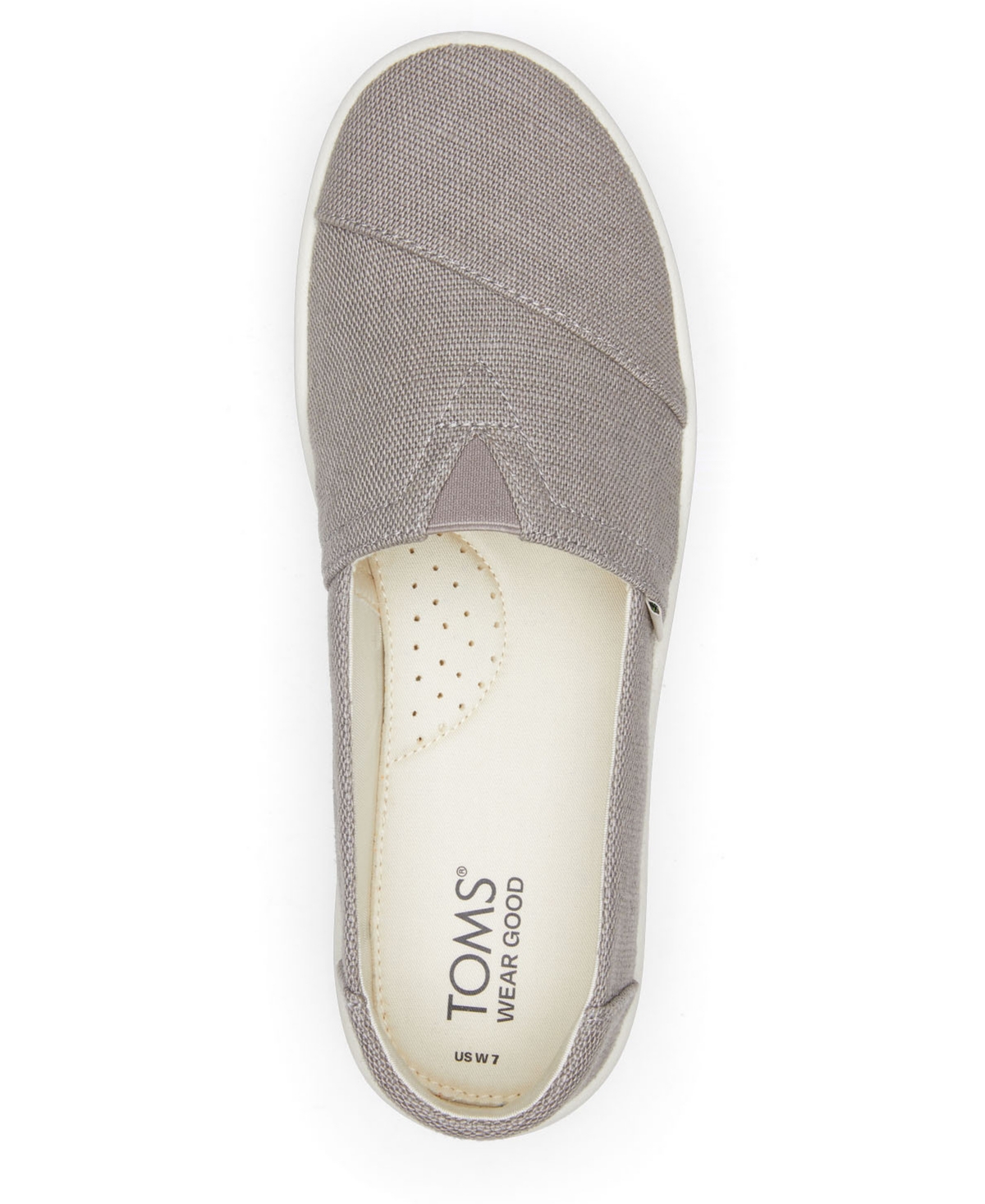 Shop Toms Women's Verona Slip-on Sneakers In Light Gray Canvas