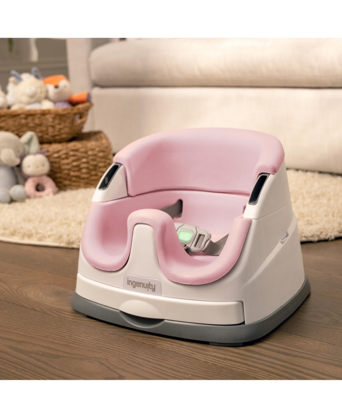 Shop Ingenuity Baby Base 2-in-1 Seat Â Peony In Pink