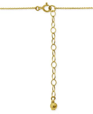 Amethyst/Gold & Cubic Zirconia Halo Pendant Necklace in 18k Gold-Plated Sterling Silver, 16" + 2" extender, Created for Macy's