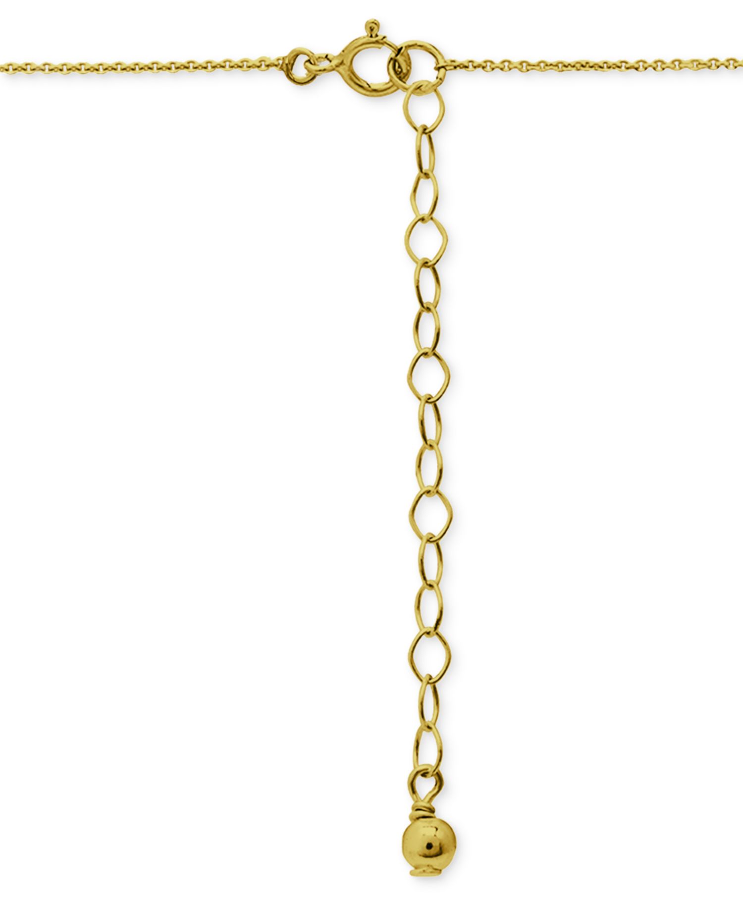Amethyst/Gold & Cubic Zirconia Halo Pendant Necklace in 18k Gold-Plated Sterling Silver, 16" + 2" extender