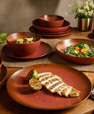 Reactive Glaze 16 Pc. Dinnerware Set, Service for 4