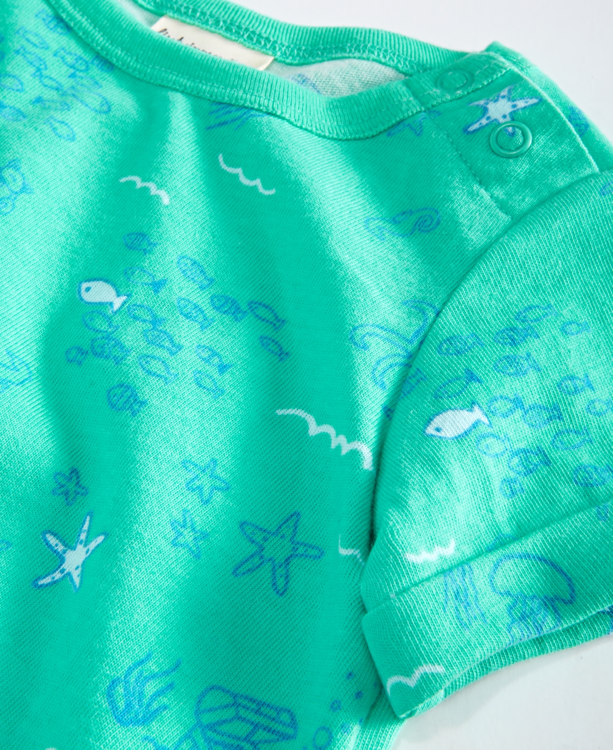 Shop First Impressions Baby Boys Sea-print Sunsuit, Created For Macy's In Seaside Green