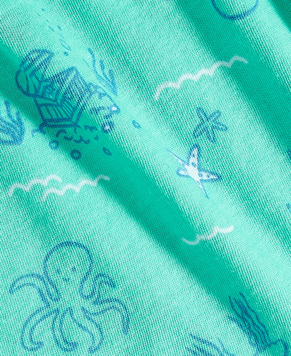 Shop First Impressions Baby Boys Sea-print T-shirt, Created For Macy's In Seaside Green