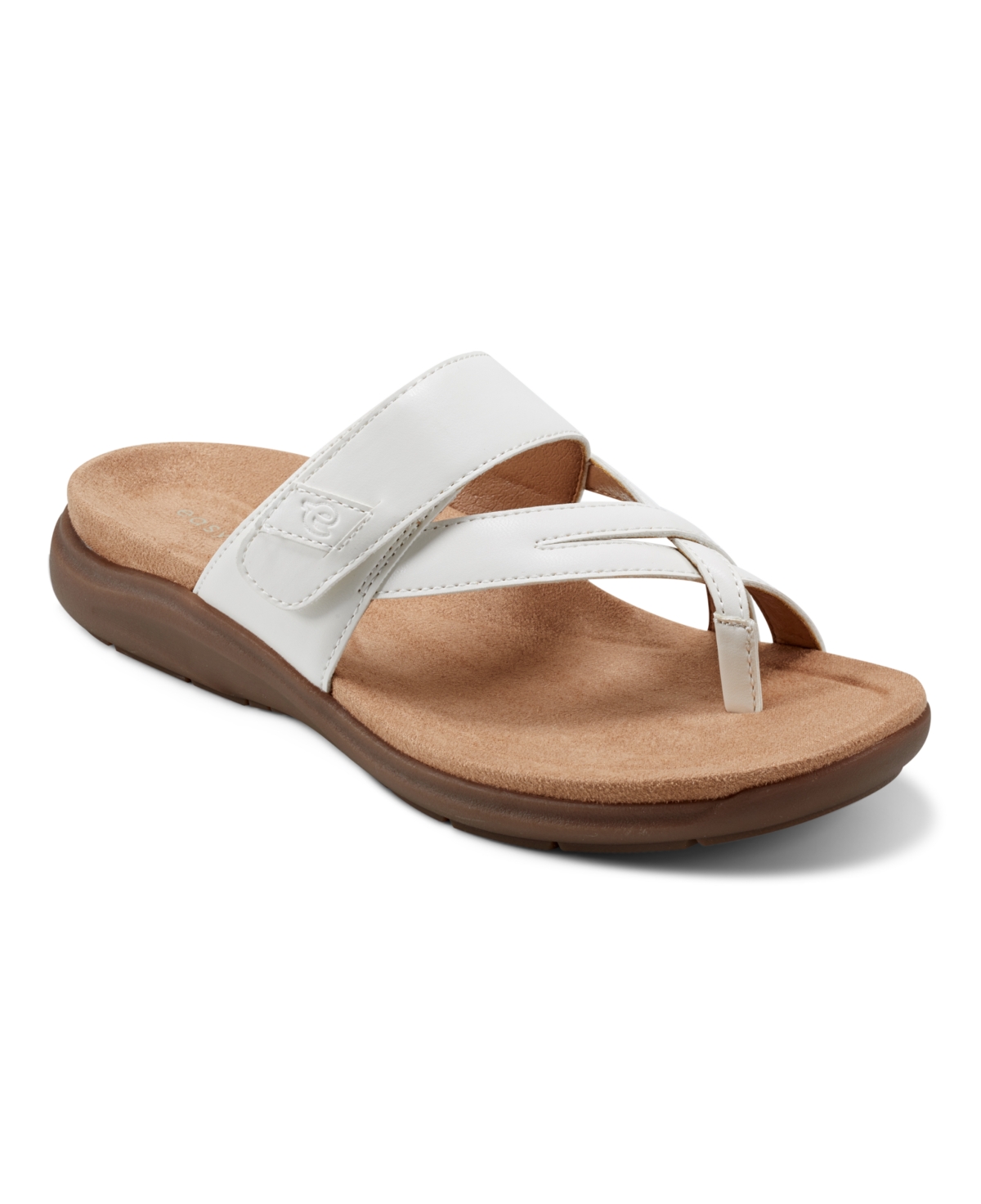 Shop Easy Spirit Women's Wilamena Open Toe Casual Flat Sandals In White