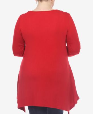 Plus Size Makayla Scoop Neck Tunic Top