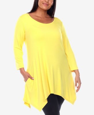 Plus Size Makayla Scoop Neck Tunic Top