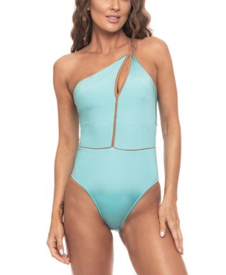 Women's Cut-out One Shoulder One Piece Swimsuit