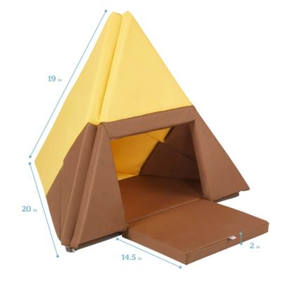 SoftZone Camp, Canoe and Tumble Too, Chocolate/Yellow