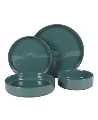 Double Bowl 16 Pc. Dinnerware Set, Service for 4