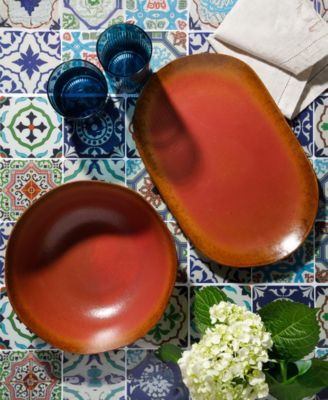 2 Piece Serving Platter Bowl Set, Service for 2