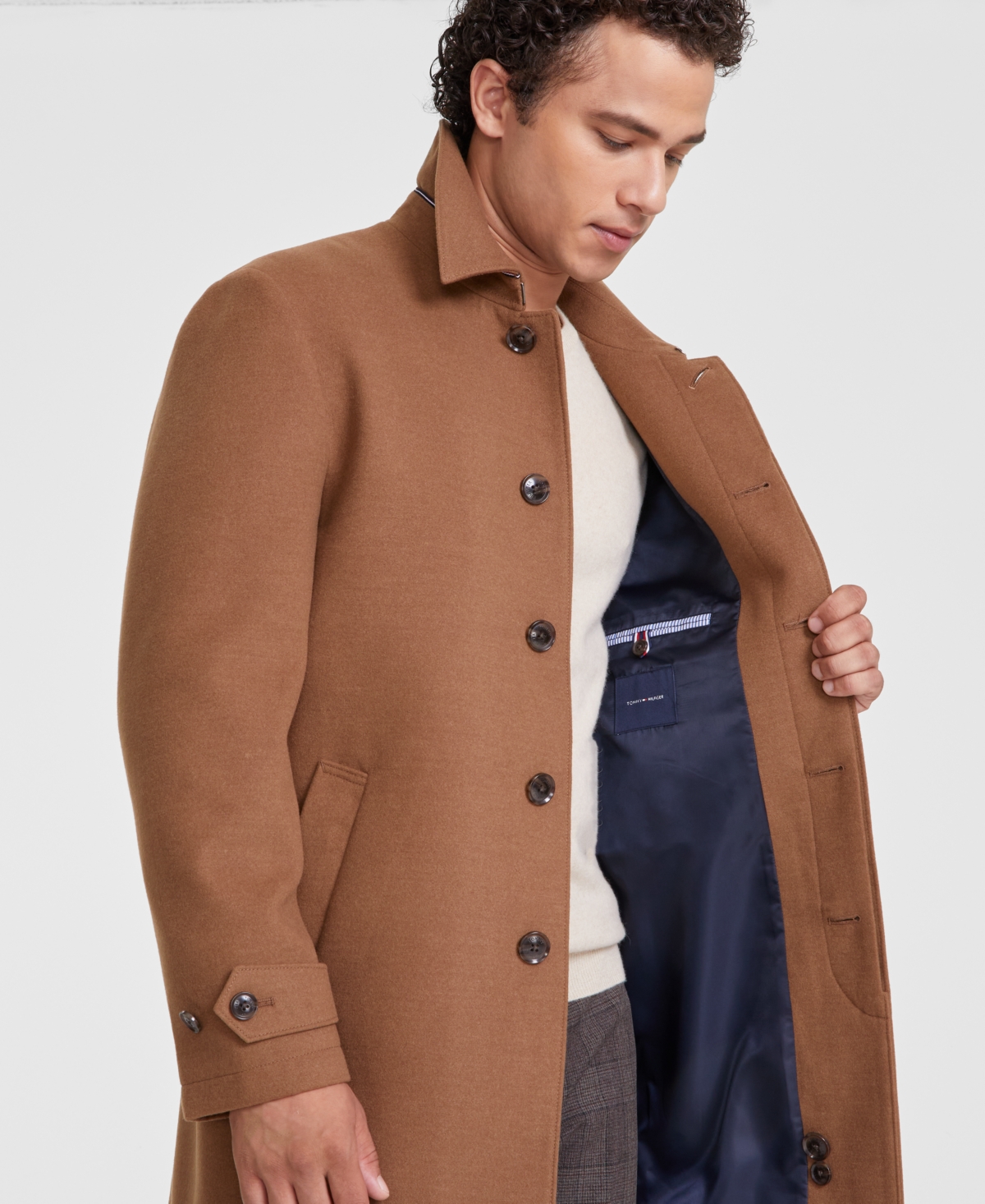 Tommy Hilfiger Men Classic Melange Overcoat