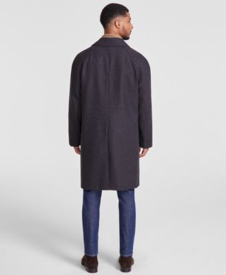 Men's Classic-Fit Check Overcoat