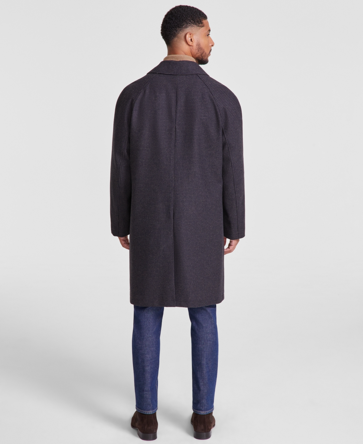 Michael Kors Men's Classic-Fit Check Overcoat