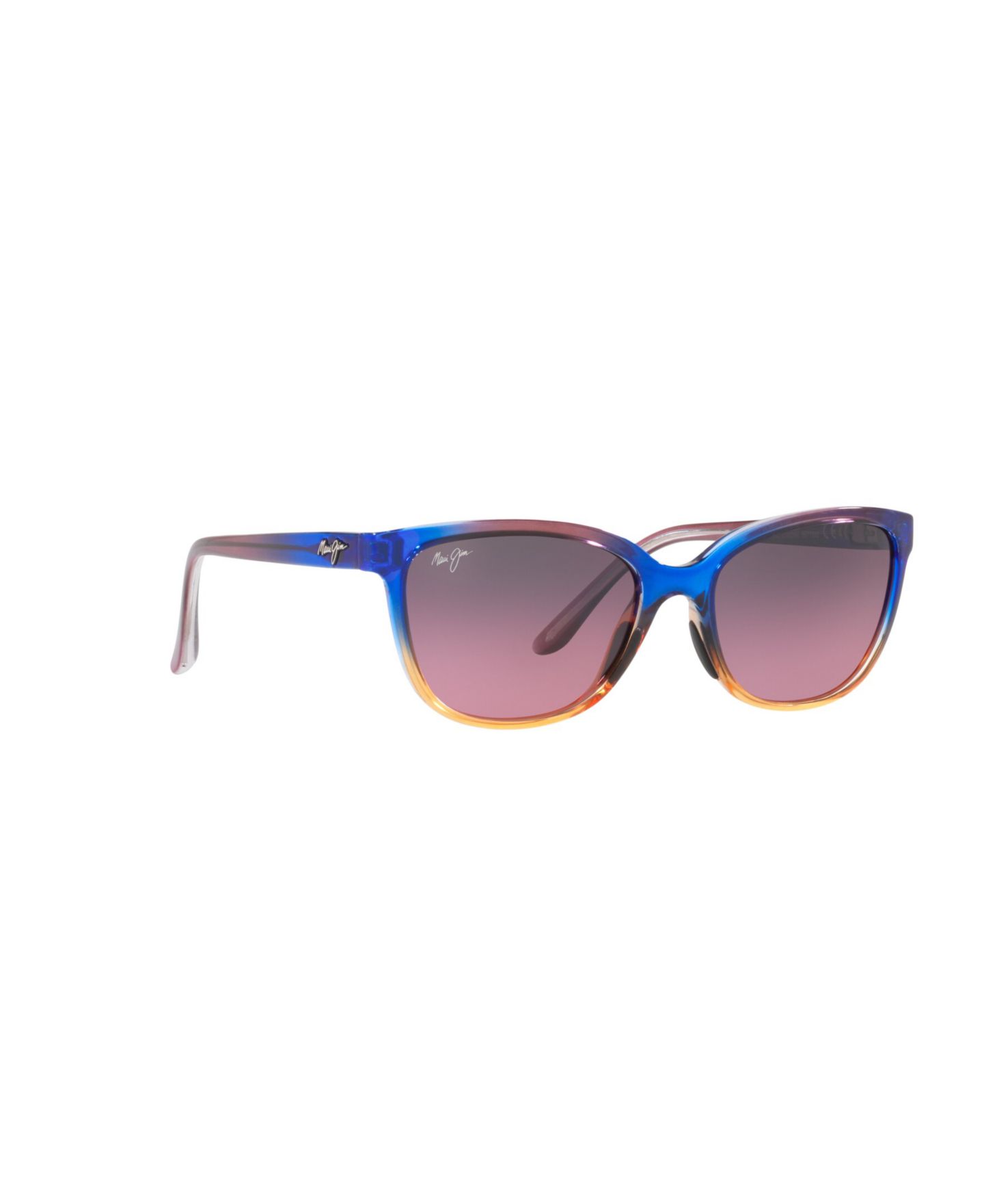 Женские солнцезащитные очки Maui Jim Polarized Sunglasses, 758 Honi, цвет: Синий разноцветный — фото 9