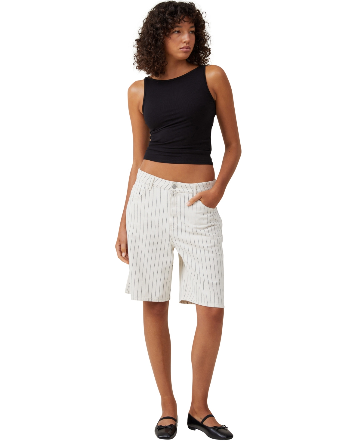 Shop Cotton On Women's Super Baggy Denim Jort Shorts In Portsea
