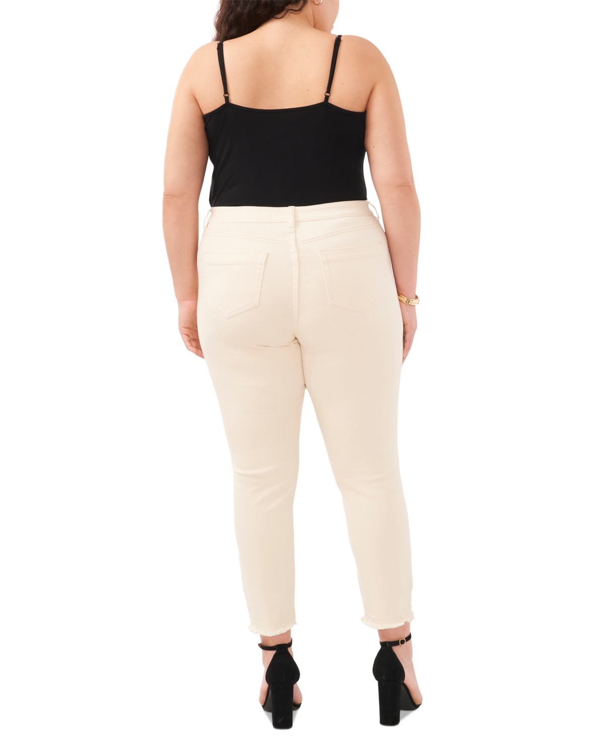 Vince Camuto Plus Size Released-Hem Ankle Jeans