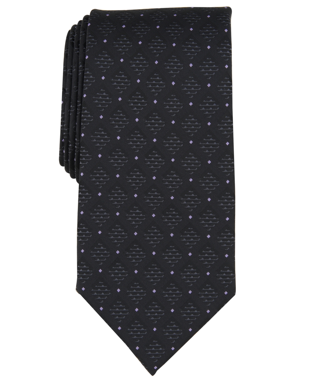 Perry Ellis Men's Hamlin Geo-dot Tie In Black