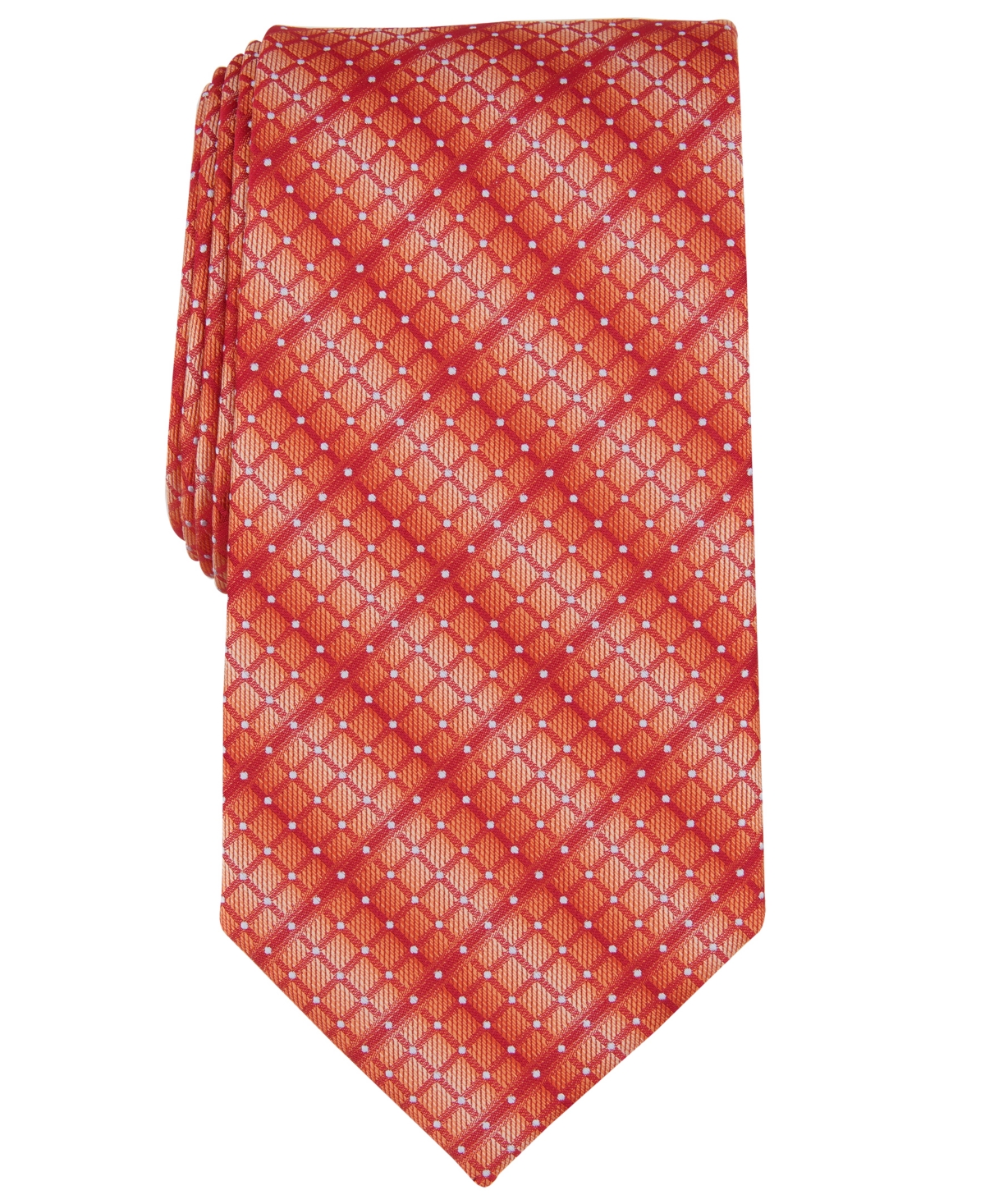 Men's Weaver Geometric Dot Tie - Orange