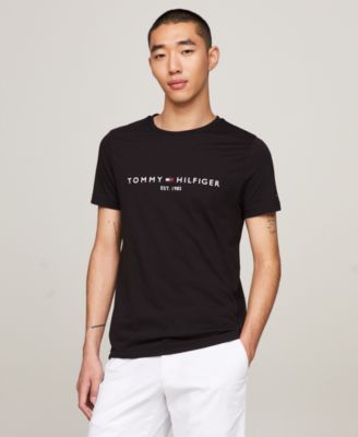 Tommy Hilfiger - Men's Embroidered Logo Short-Sleeve Crewneck T-Shirt