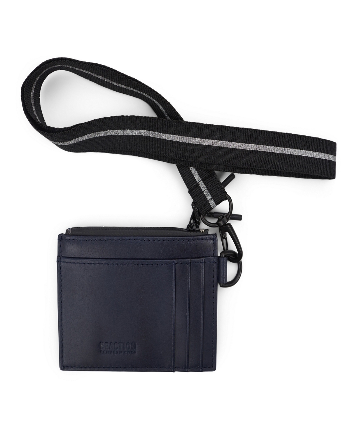 Men's Getaway Card Case Wallet with Removable Lanyard - Navy Blue