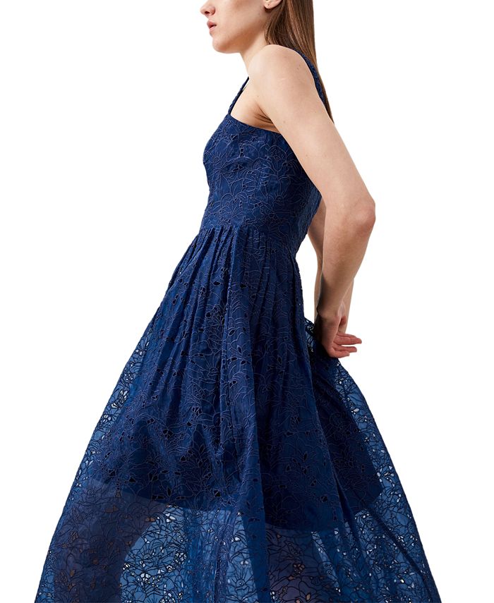 French Style Embroidered Lace Dress