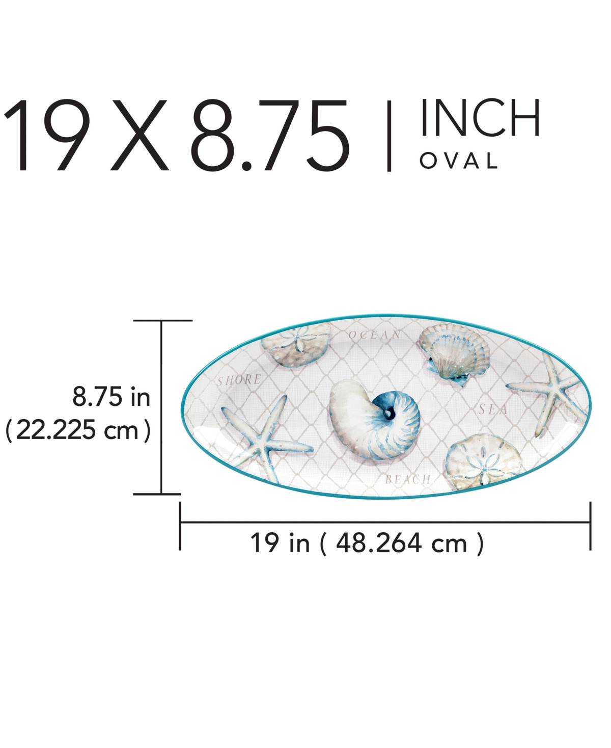 Certified International Ocean View Fish Platter
