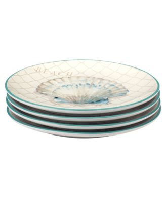 Ocean View Set of 4 Dinner Plates