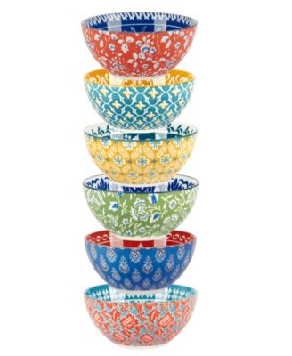 Panache Set of 6 All Purpose Bowls, 4.75" 6 Asst