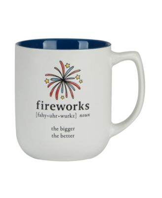 Patriotic Words Set of 4 Mugs