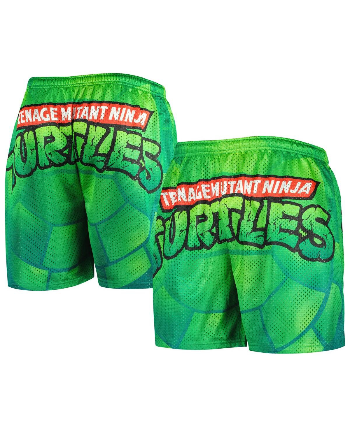 Men's Chalk Line Green Teenage Mutant Ninja Turtles Logo Retro Shorts - Green