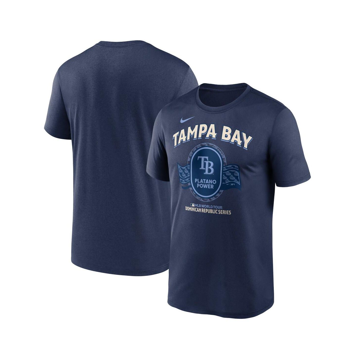 Мужская футболка Nike Navy Tampa Bay Rays Dominican Republic Series Legend — фото 1
