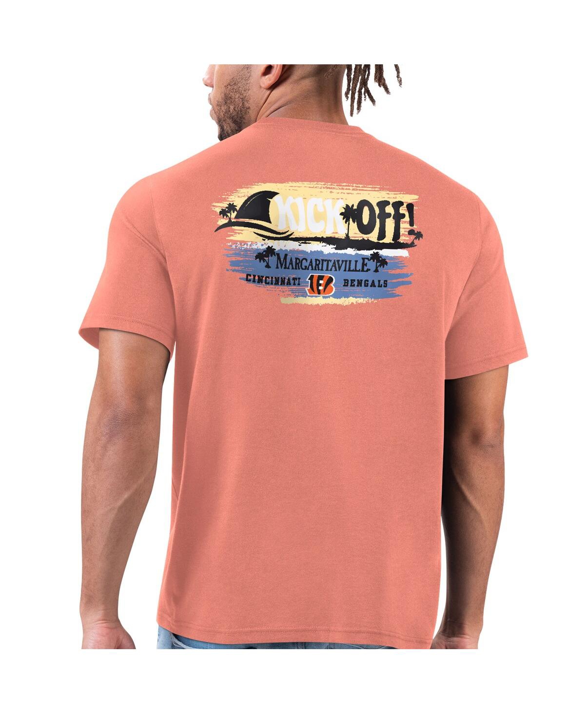 Shop Margaritaville Men's  Orange Cincinnati Bengals T-shirt