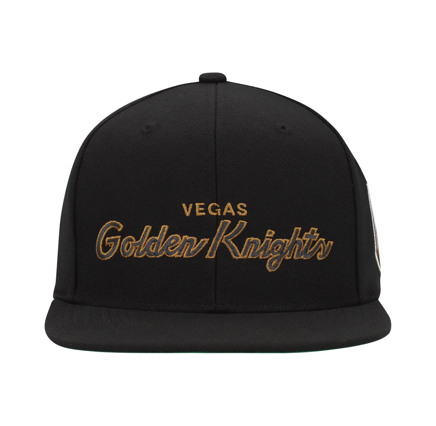 Men's Black Vegas Golden Knights Core Team Script 2.0 Snapback Hat