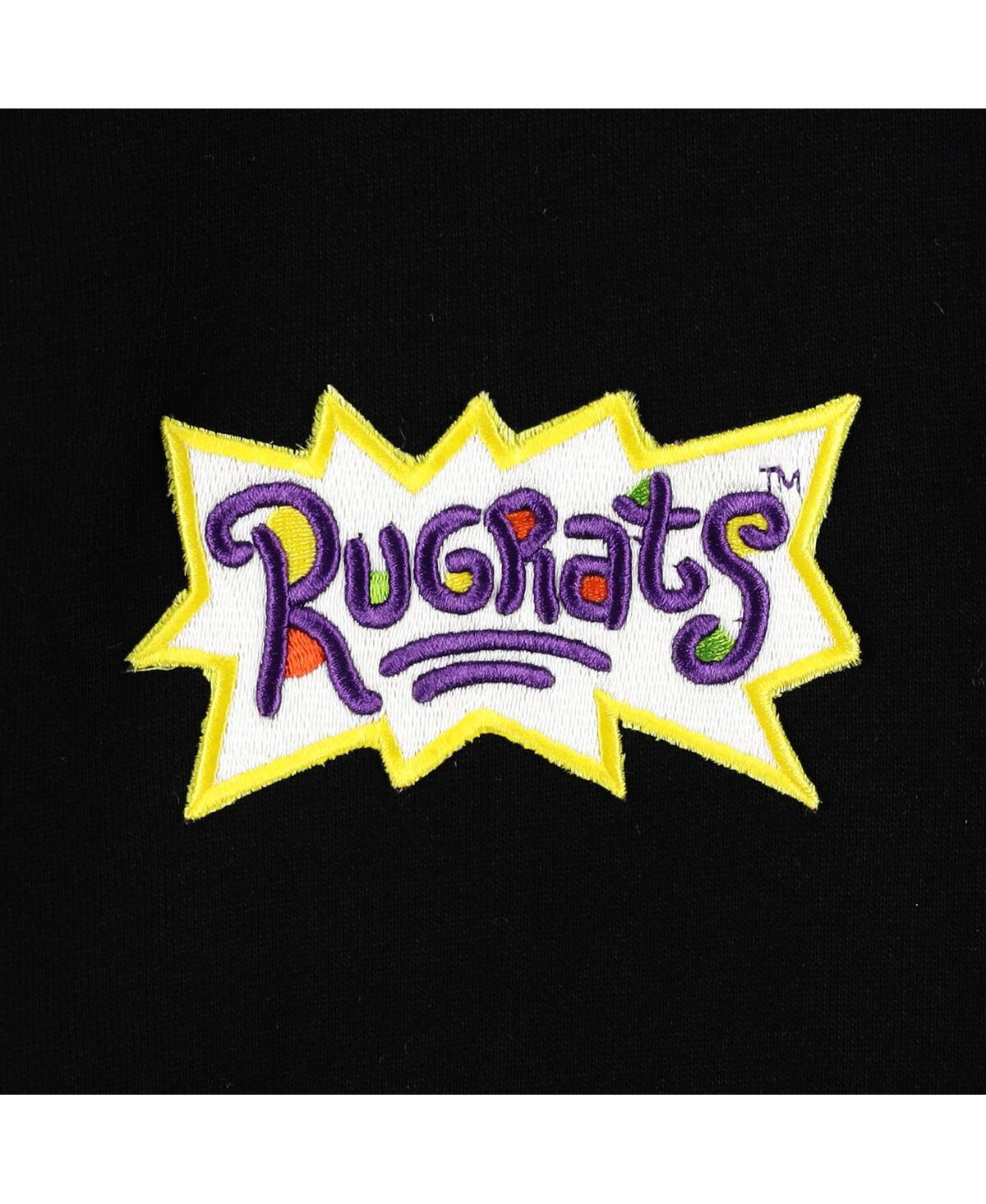 Shop Freeze Max Men's And Women's  Black Rugrats Chuckie Runaway Football Pullover Sweatshirt