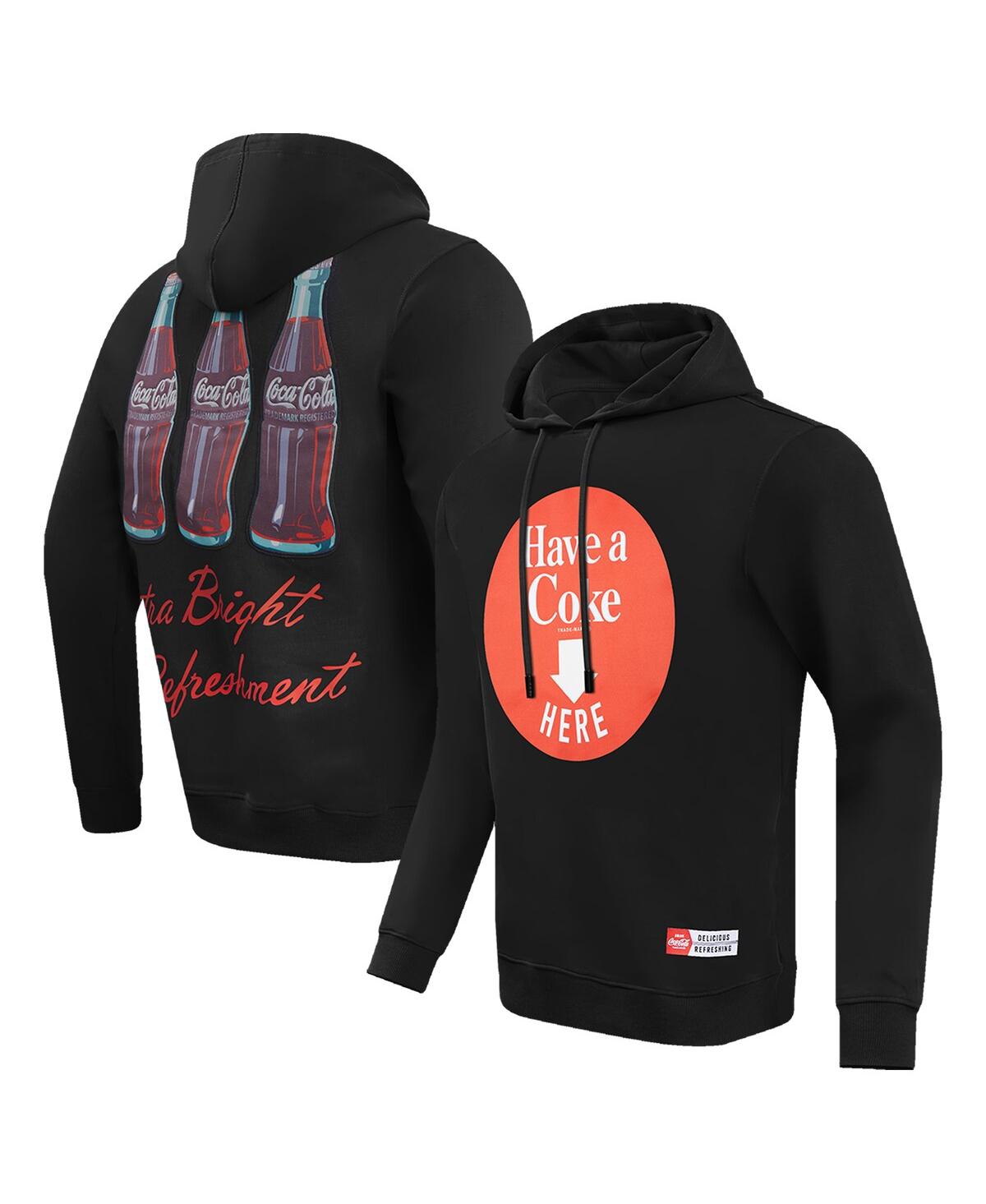 Freeze Max Men's  Black Coca-cola Have A Coke Here Pullover Hoodie