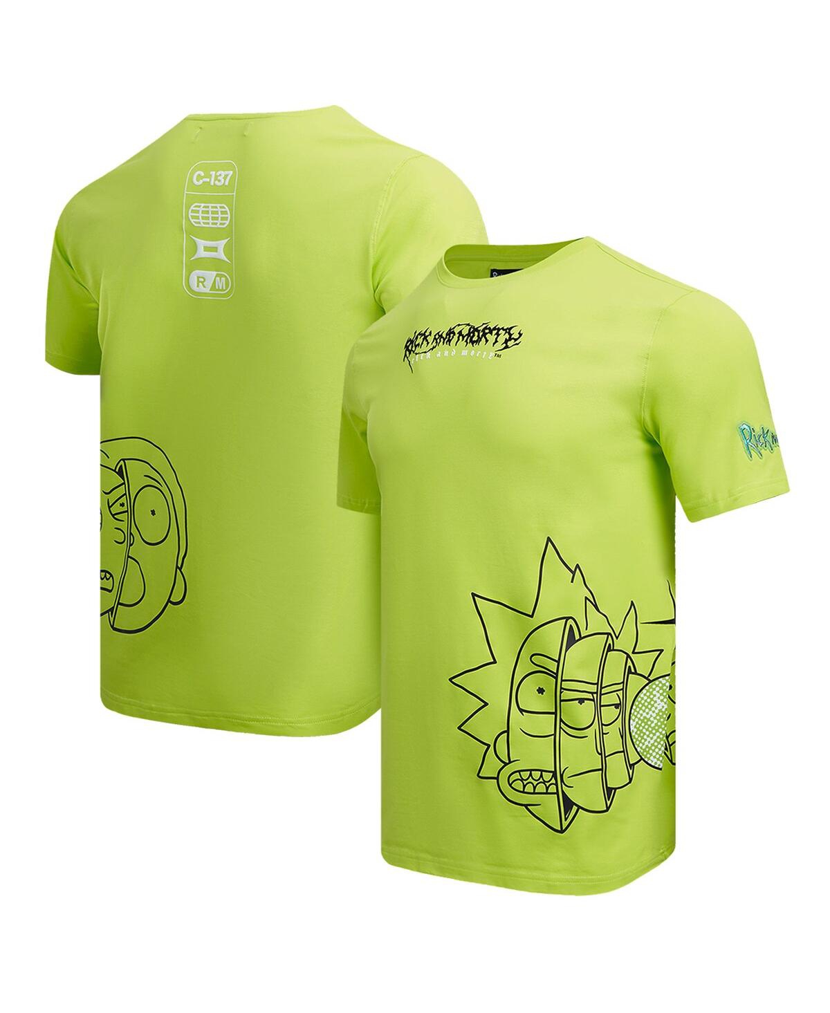 Men's Freeze Max Green Rick and Morty 90s Rave Rickvival T-shirt - Green