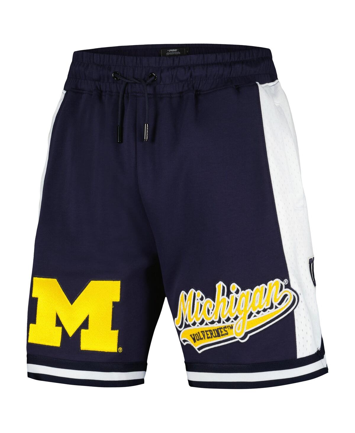 Men's Pro StandardMichigan Wolverines Script Tail Dk 2.0 Shorts - Navy