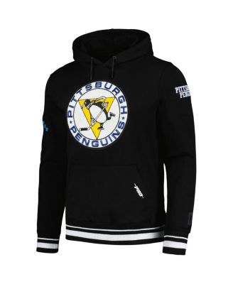 Men's Black Pittsburgh Penguins Retro Classic Fleece Pullover Hoodie