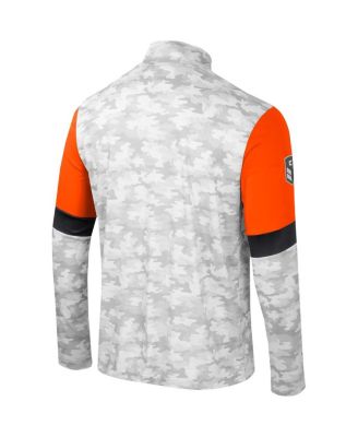 Men's Camo Oklahoma State Cowboys OHT Military-Inspired Appreciation Tomahawk Quarter-Zip Windshirt
