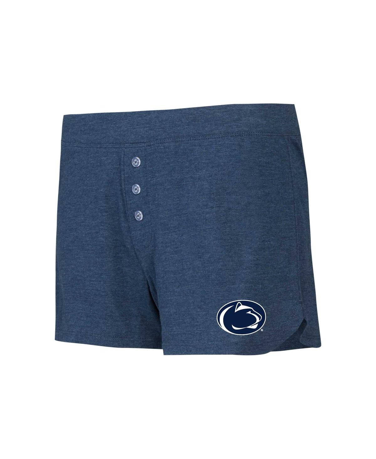 Women's Concepts SportPenn State Nittany Lions Team Color Long Sleeve T-shirt and Shorts Set - Navy
