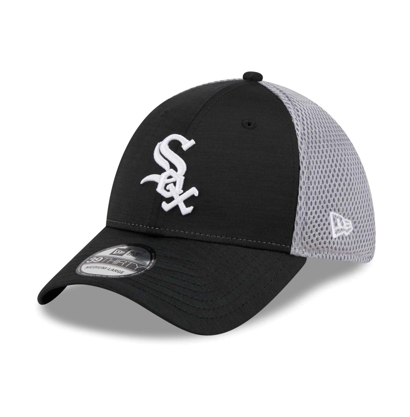 Мужская кепка New Era Black Chicago White Sox Neo 39THIRTY Flex Hat — фото 1