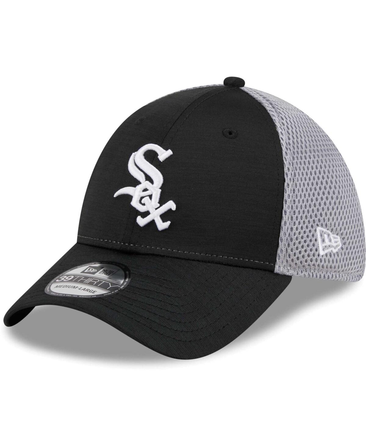 Men's New Era Black Chicago White Sox Neo 39THIRTY Flex Hat - Black