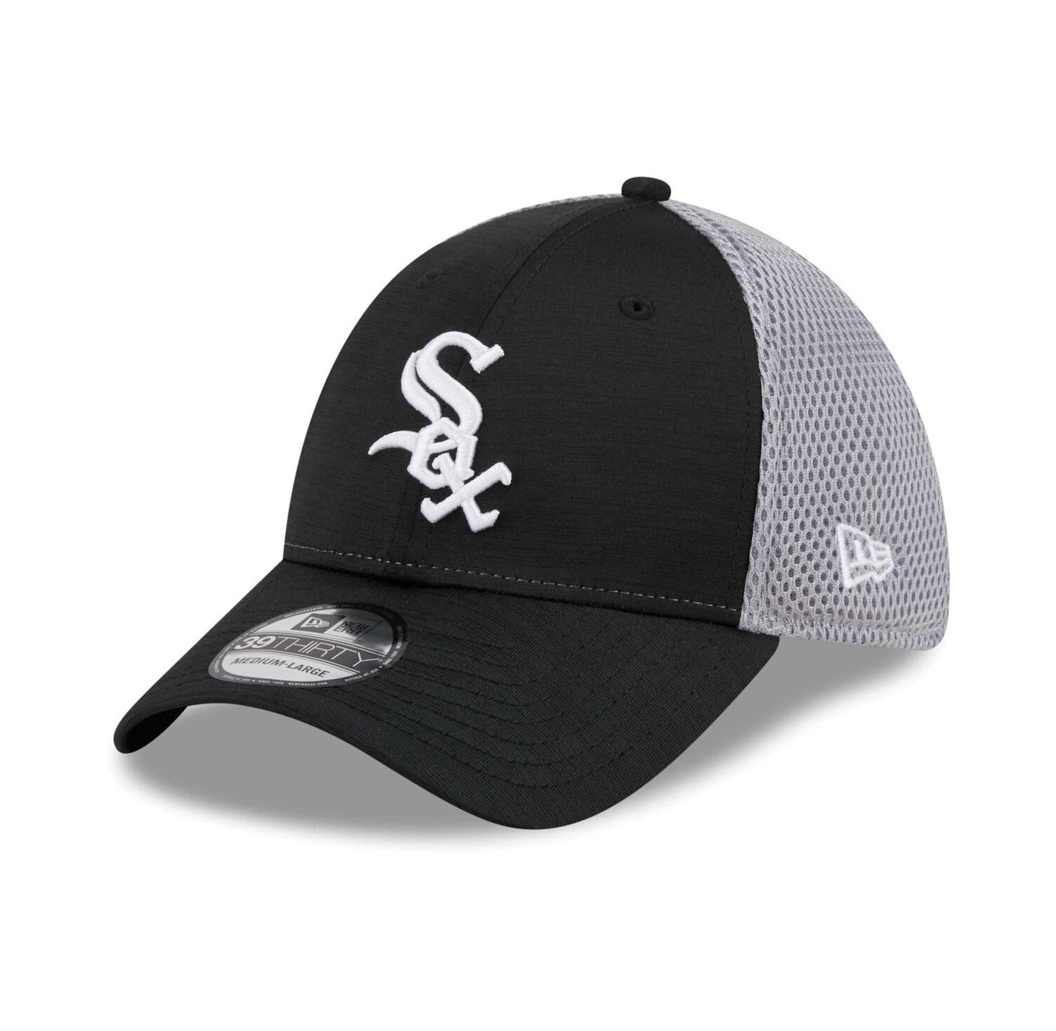 Men's Black Chicago White Sox Neo 39THIRTY Flex Hat