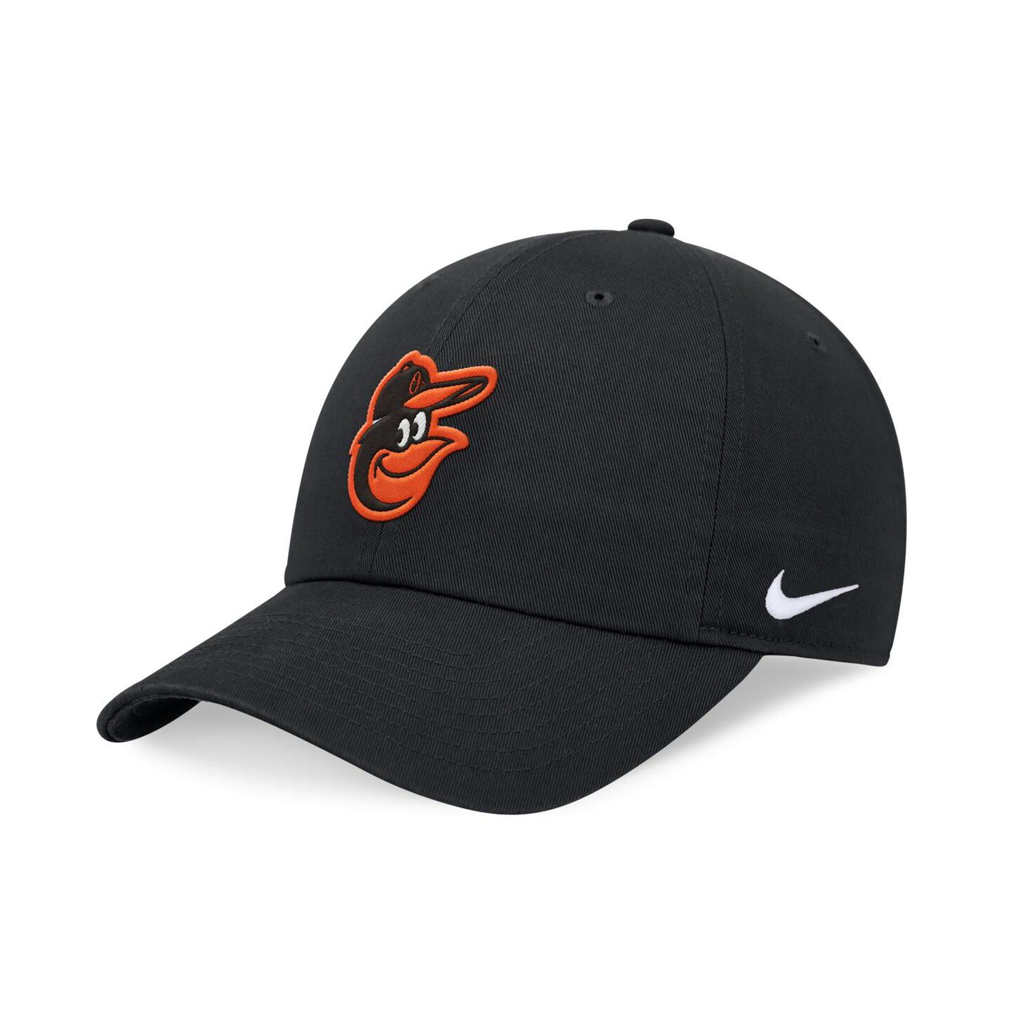 Мужская кепка Nike Black Baltimore Orioles Evergreen Club Adjustable Hat — фото 1