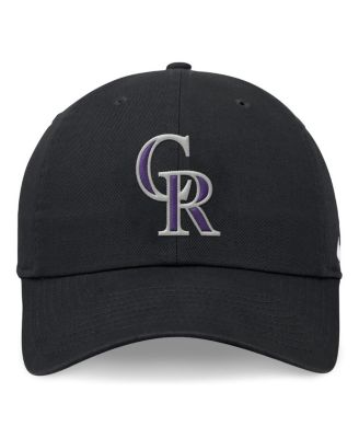 Men's Black Colorado Rockies Evergreen Club Adjustable Hat