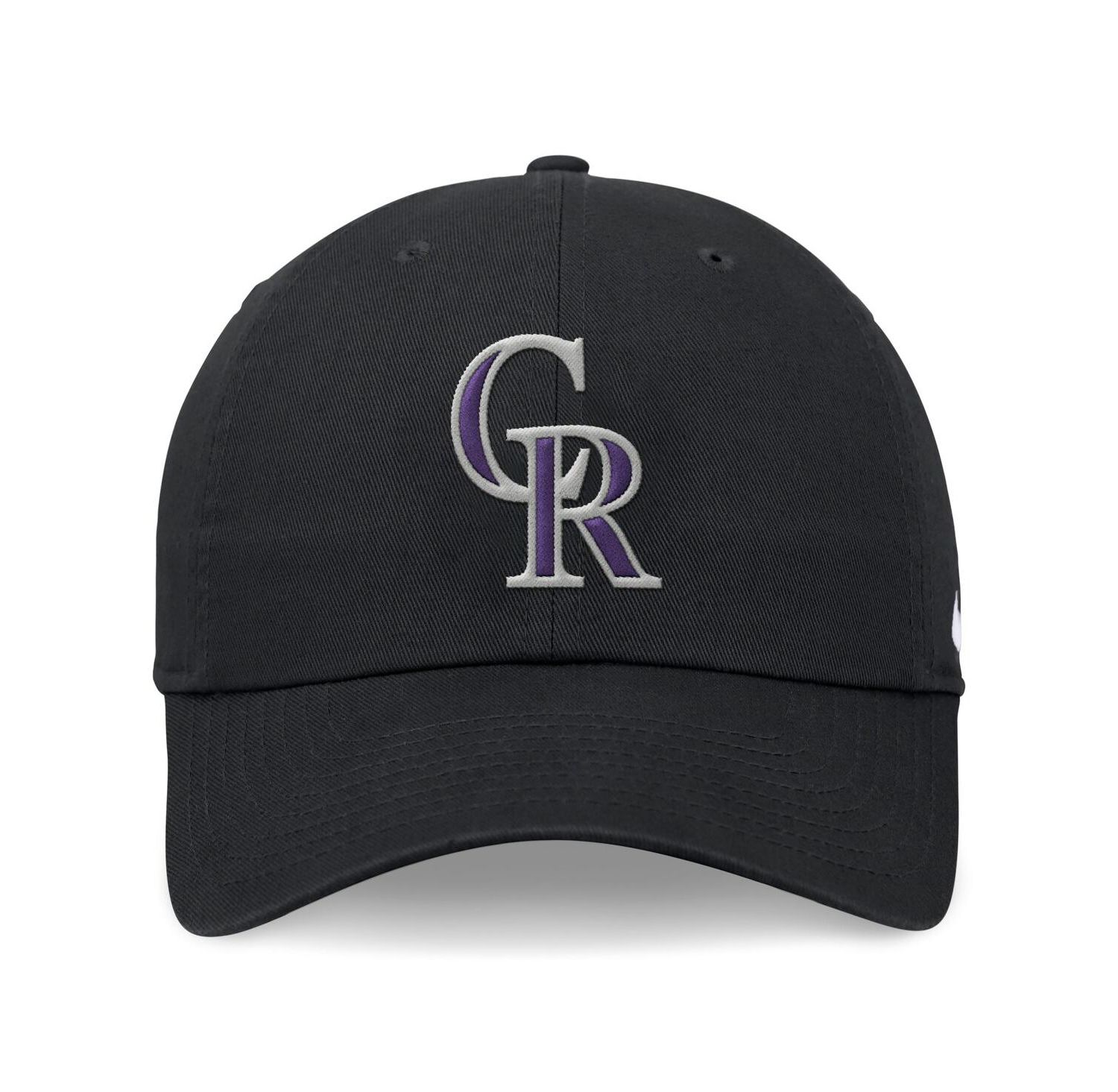 Men's Black Colorado Rockies Evergreen Club Adjustable Hat