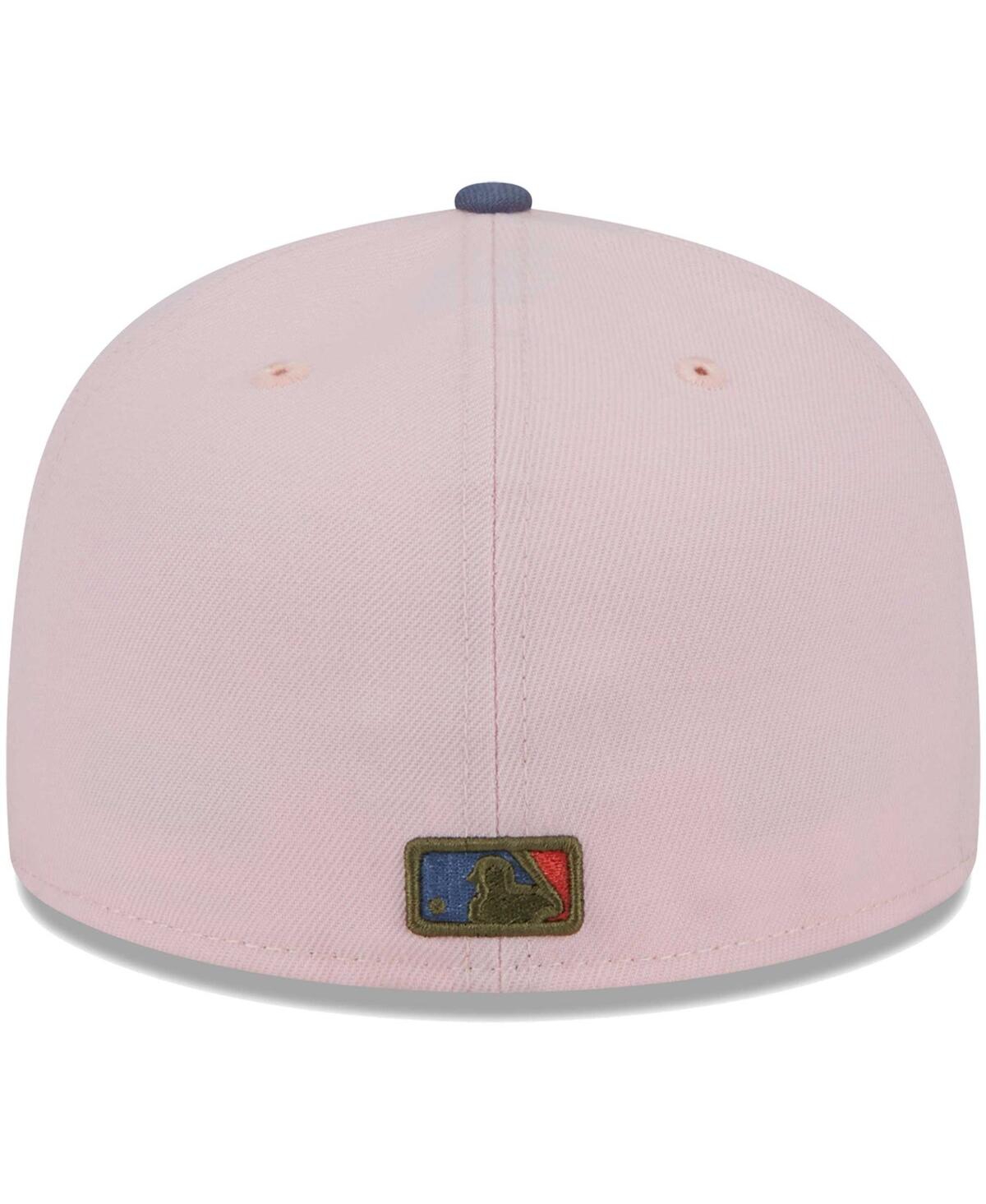 Men's New Era Blue Cincinnati Reds Olive Undervisor 59FIFTY Fitted Hat - Blue