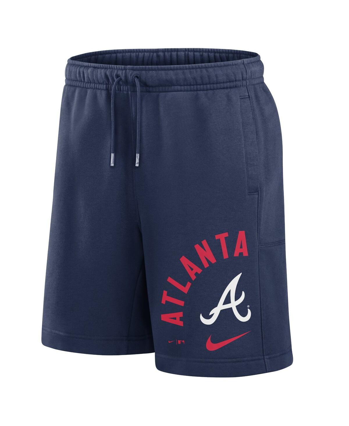 Men's NikeAtlanta Braves Arched Kicker Shorts - Navy