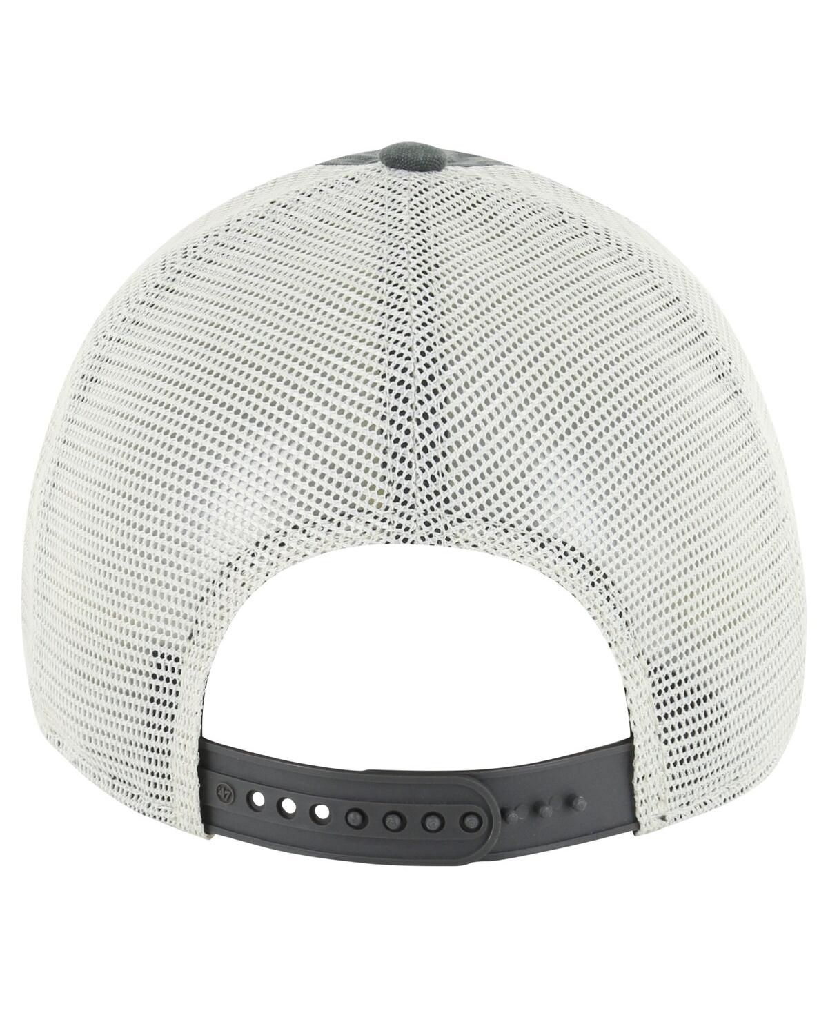 Men's '47 BrandVegas Golden Knights Five Point Patch Clean Up Adjustable Hat - Charcoal